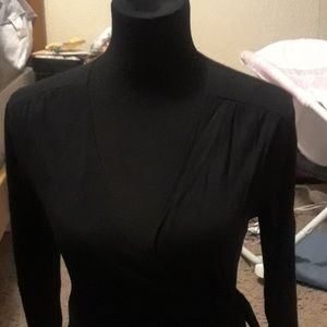 Black wrap around dress